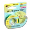 Lee Products Removable Highlighter Tape, Fluorescent Green, PK6 19976